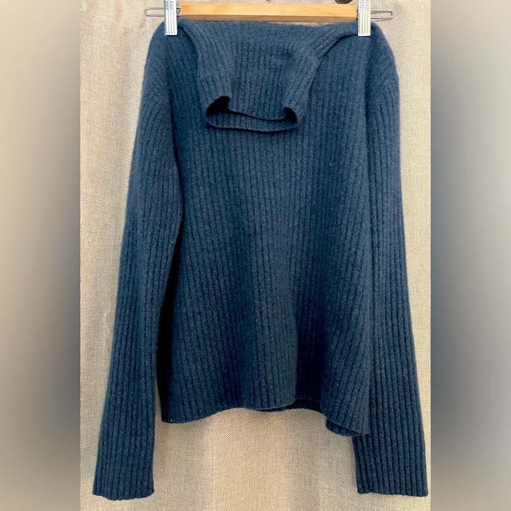 Cashmere Blue Turtleneck